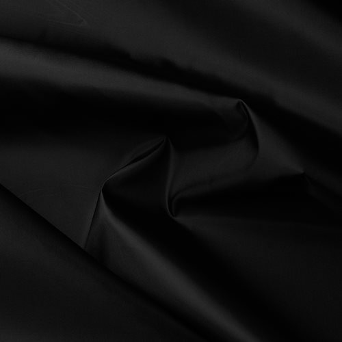 Zijden tafzijde - Oeko-Tex® polyester voering – zwart
