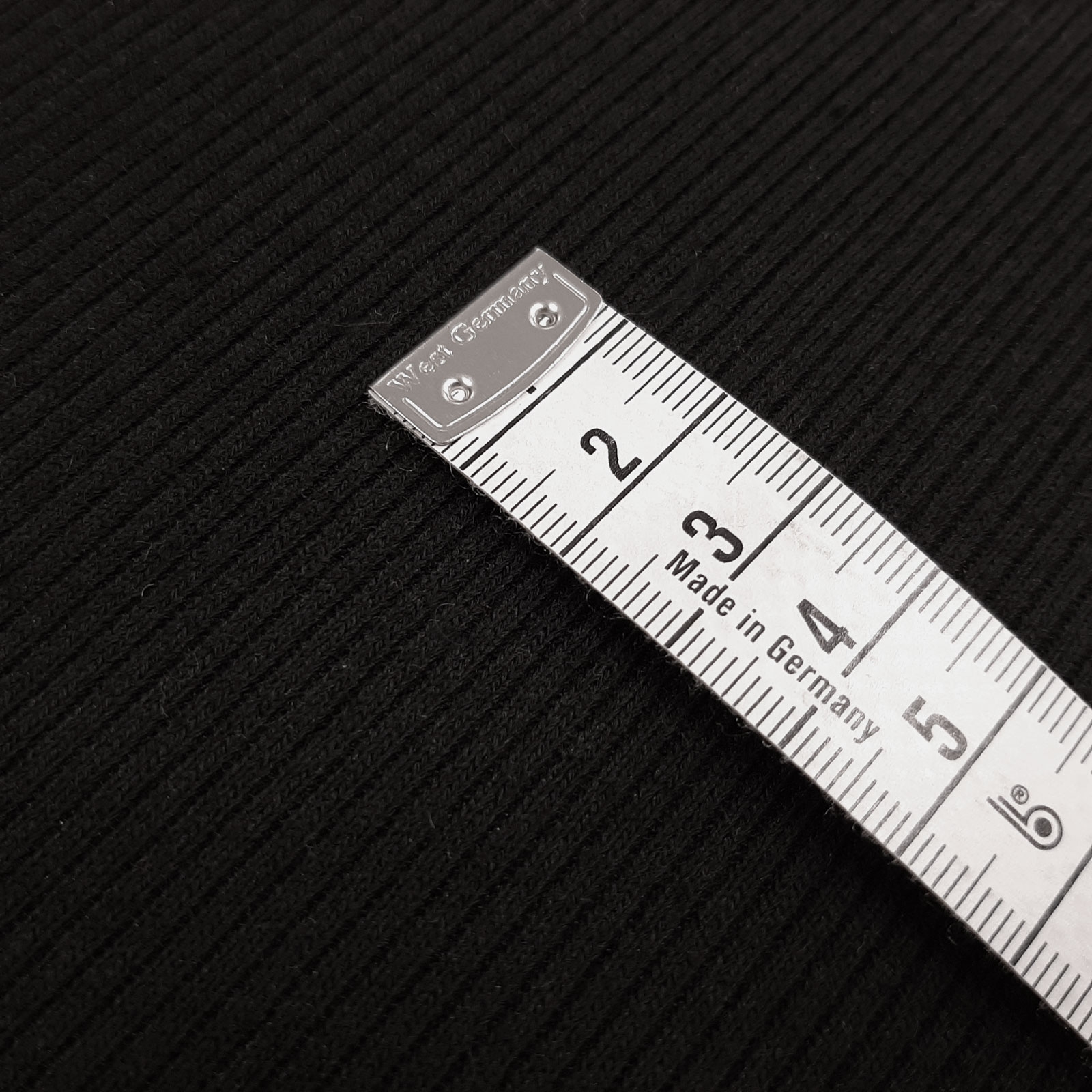 Gaard - Gebreide tailleband - Gebreide stof - Zwart - per 10cm