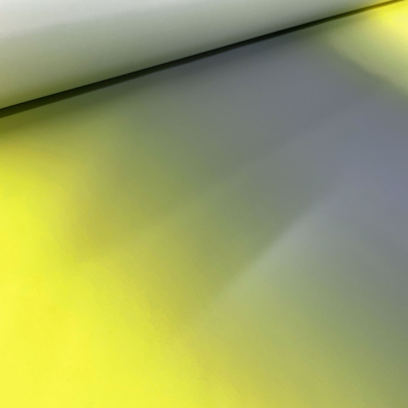 Jaro - Reflecterende stof - neon geel/zilver - per meter
