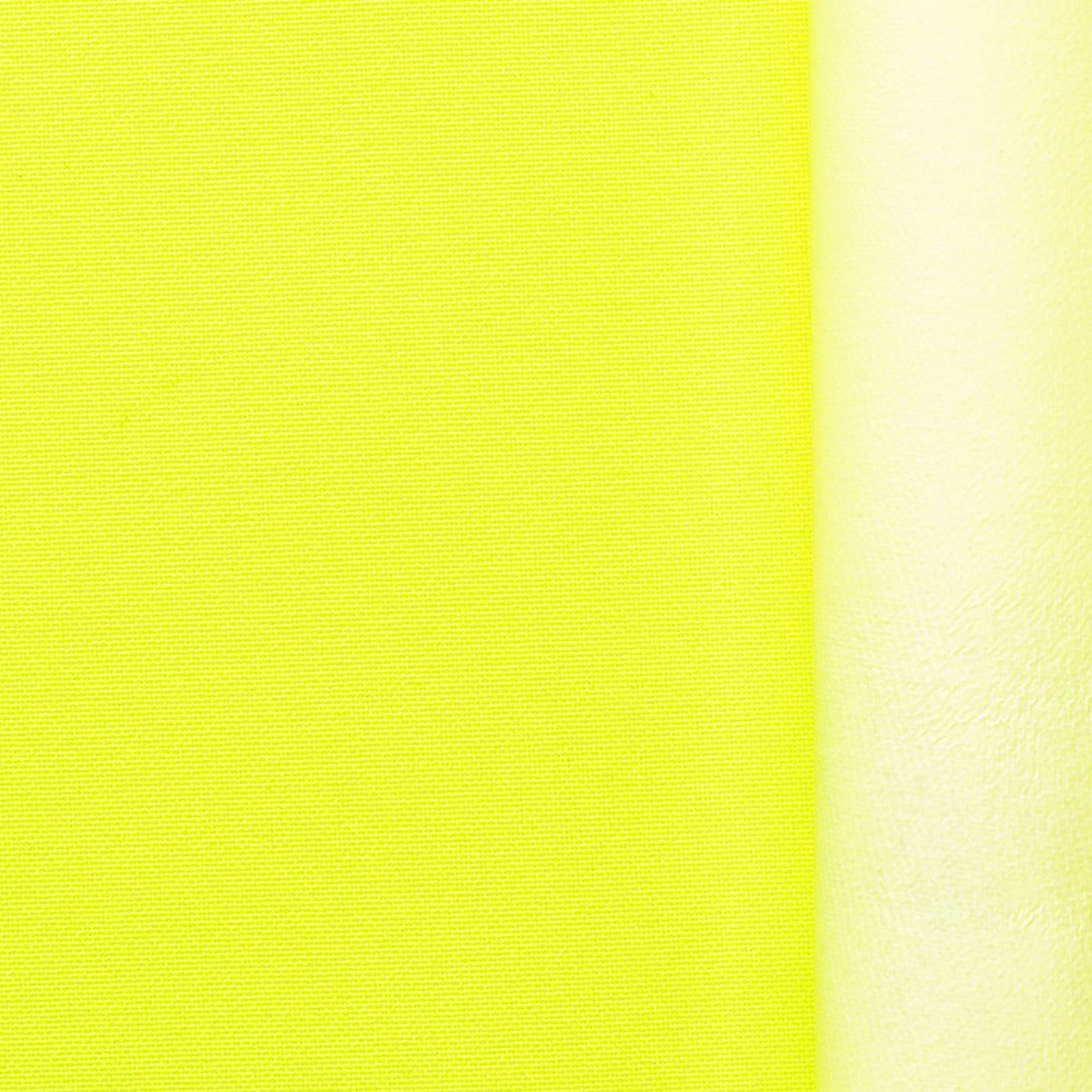Greta - Buitenstoflaminaat winddicht, waterdicht, ademend - neon geel