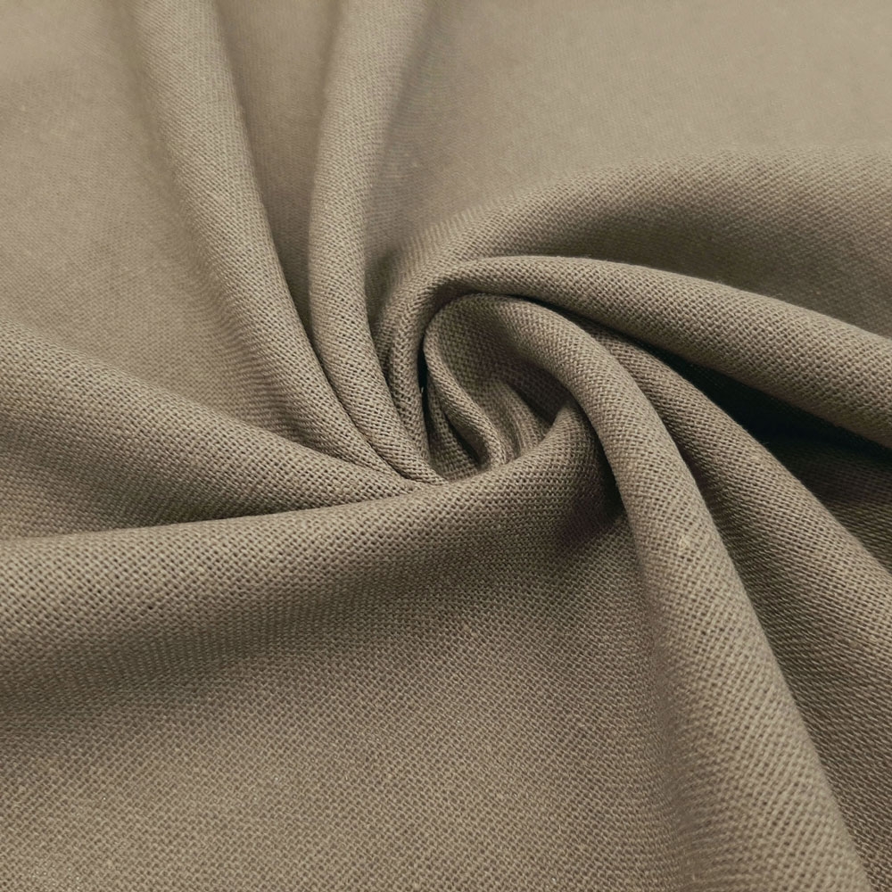 Bella - natuurlijk linnen katoenen stof -Taupe