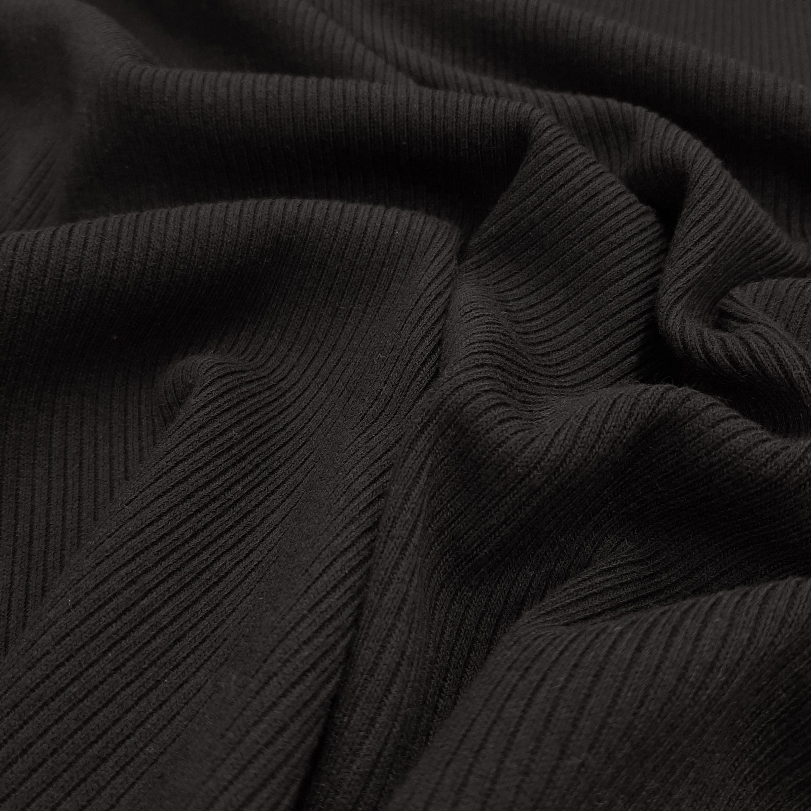 Gaard - Gebreide tailleband - Gebreide stof - Zwart - per 10cm