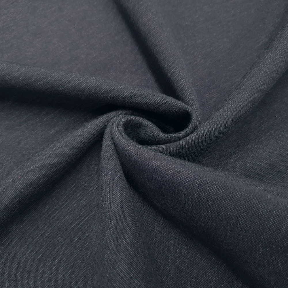Florean - Merino Double Face Jersey - Oversized 167cm - Grijs gemêleerd / Donkerblauw