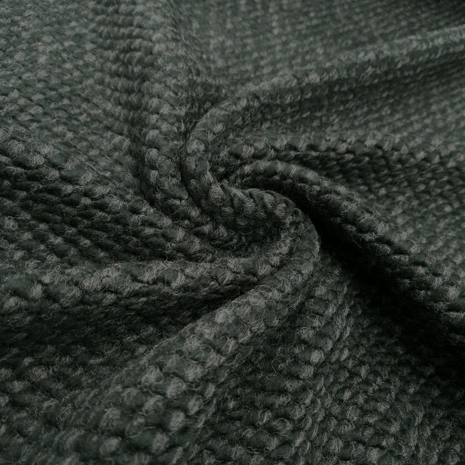 Jarvis - Merino Knitwear Moessmer®- Dark Fir-Dark Grey Melange