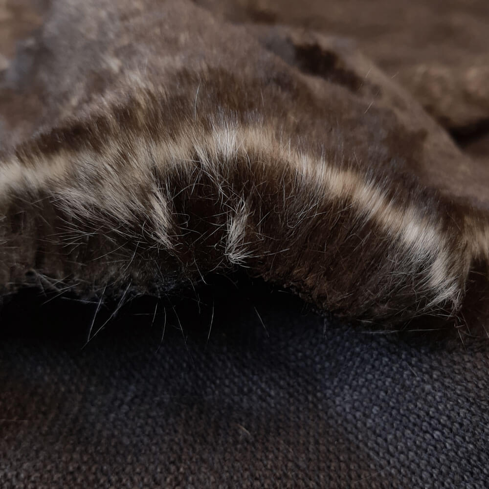 Wombat geweven bont - imitatie geweven bont - PER 10 CM 