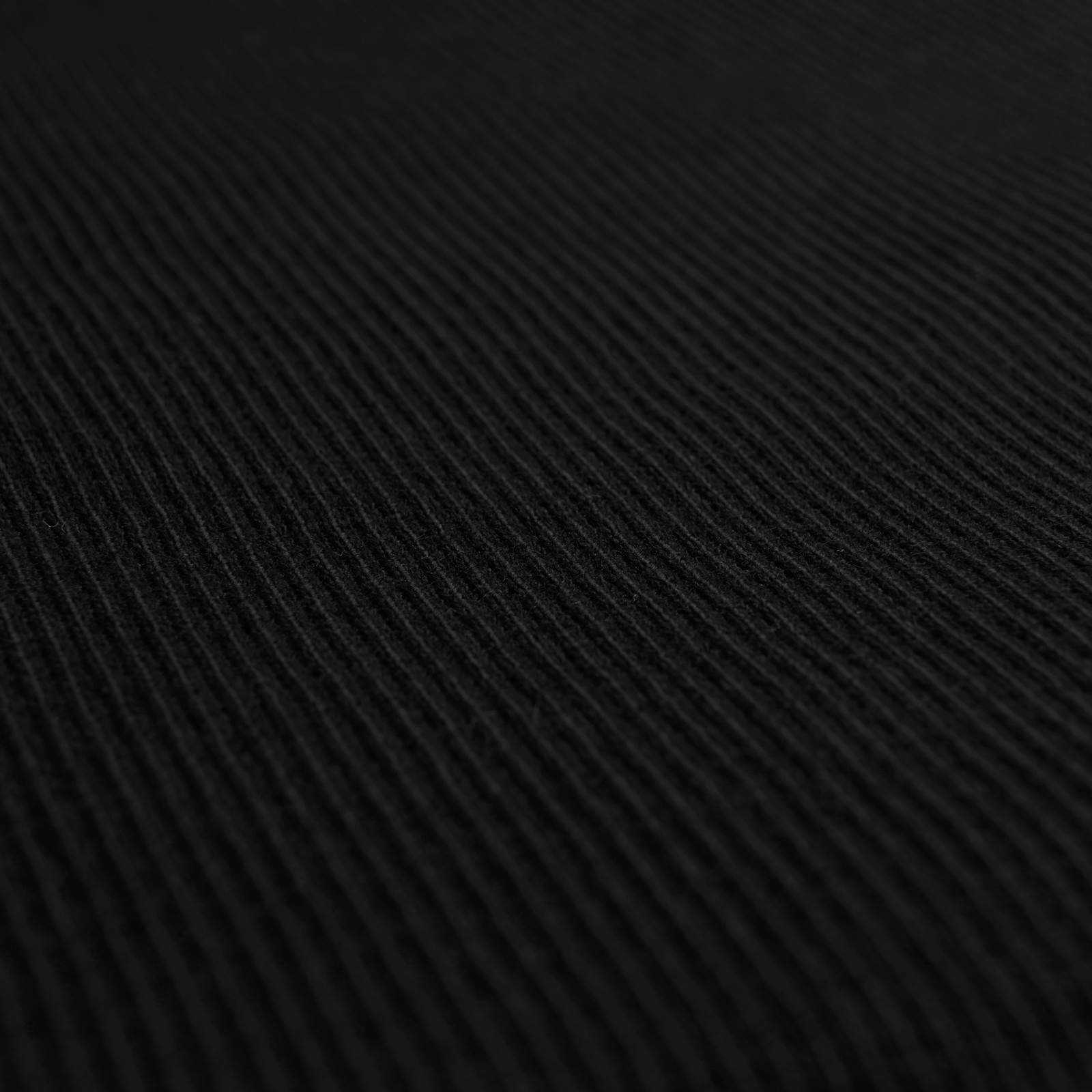 Breistof - Rondgebreide Boordstof - zwart - per 10cm