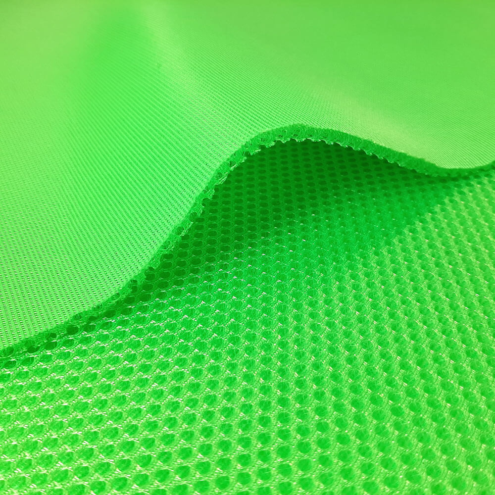 Air Mesh - OEKO-TEX® 3D Netwerk - Fluorescerend groen (EN 20471)