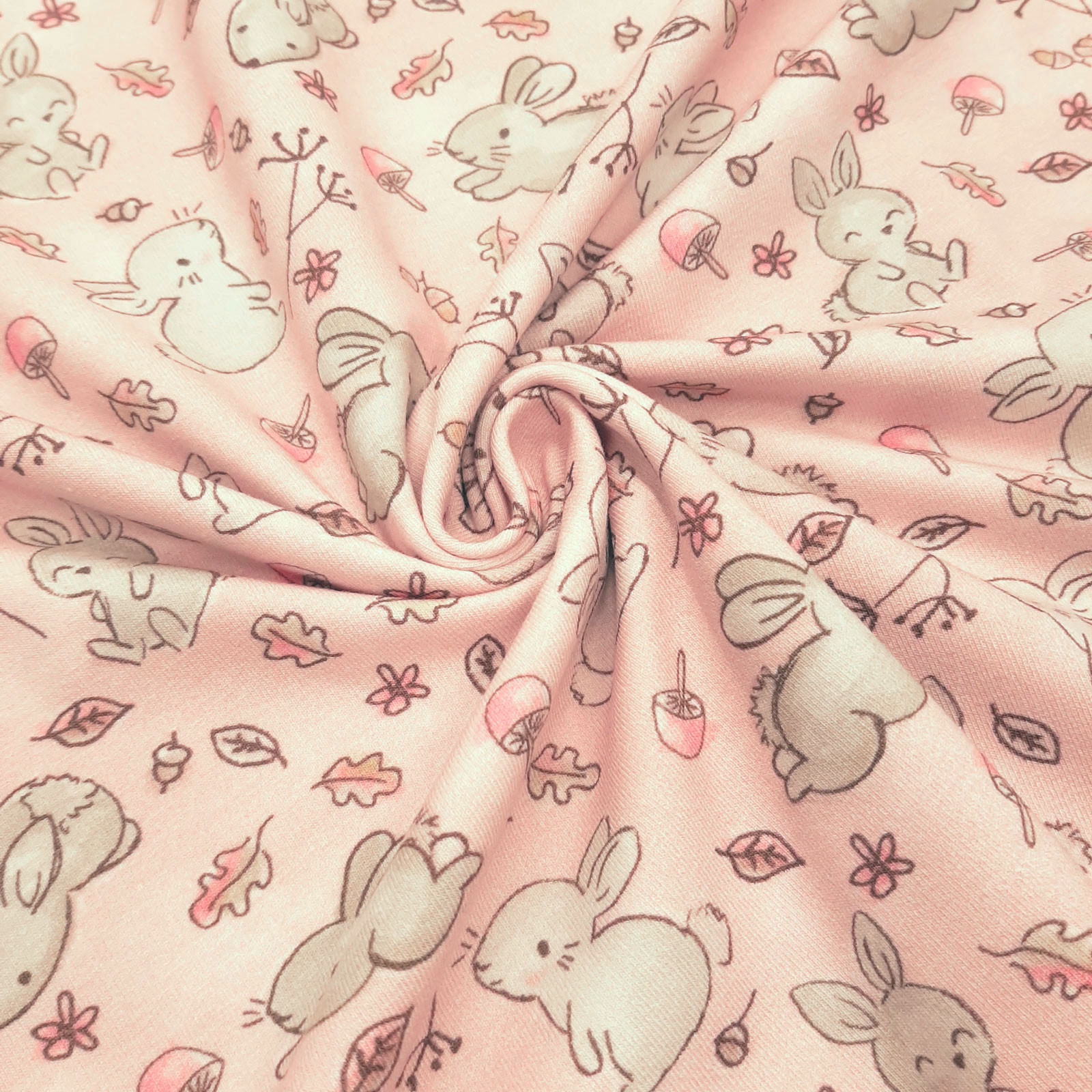 Sweet Bunny - Oeko-Tex® katoen jersey - Rosé