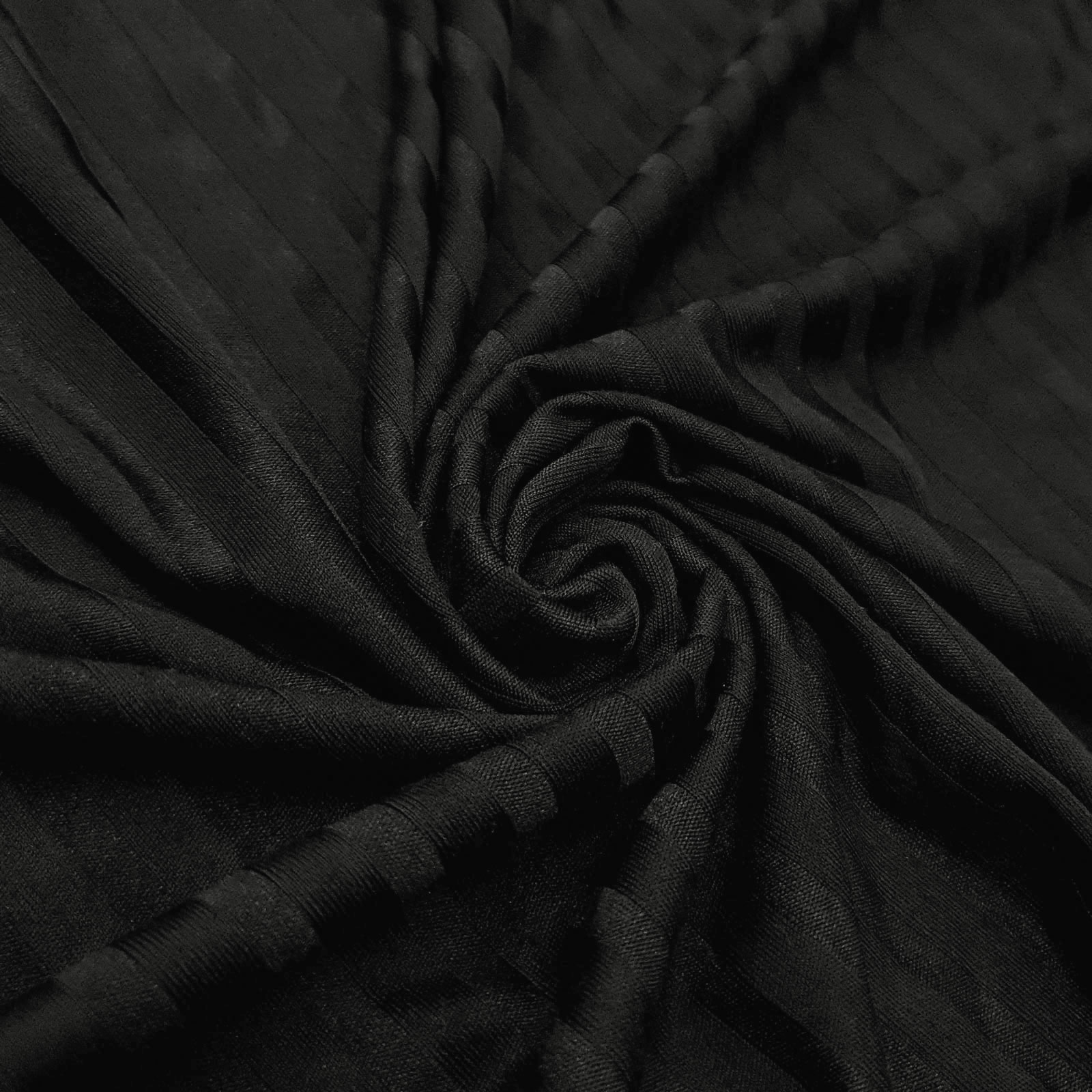Hevin - Coolmax® functionele stof met verticale strepen - Zwart